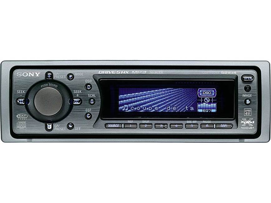 Sony CDX-F605X CD player with MP3 playback at Crutchfield