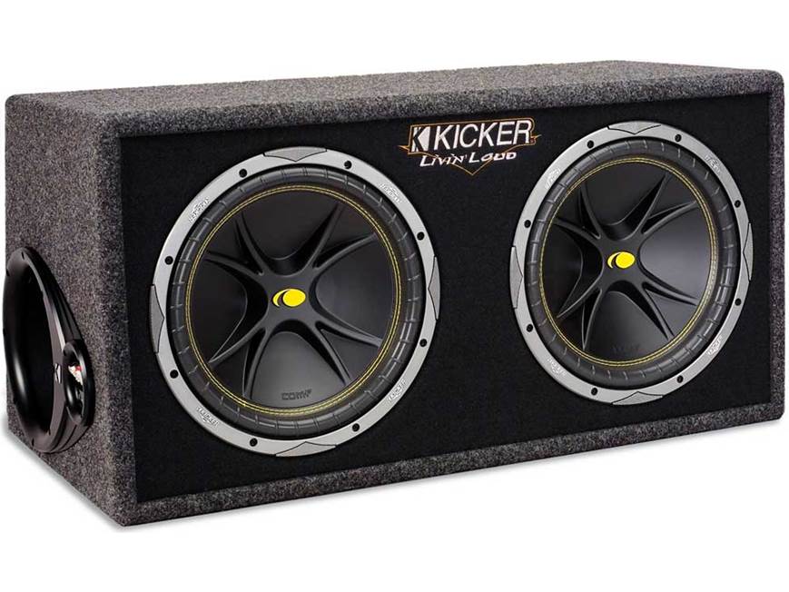 Kicker Bass Package ZX300.1 mono subwoofer amplifier DC122 dual 12