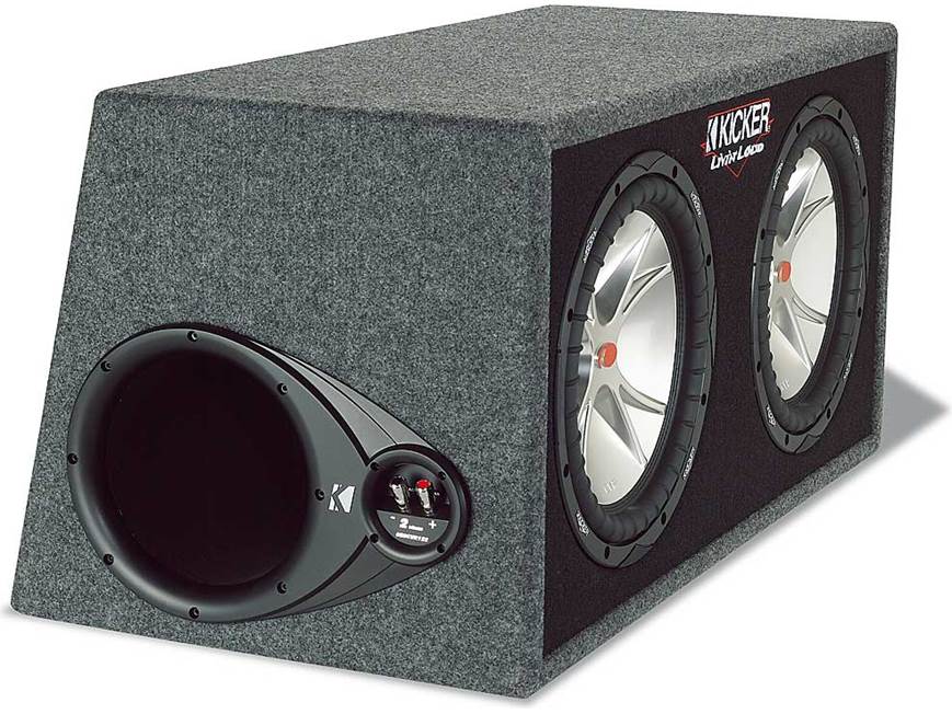 Kicker 05DCVR122 Vented enclosure with dual 12