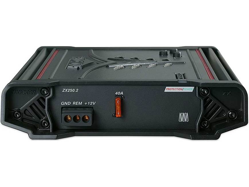 Kicker ZX250.2 2-channel car amplifier 85 watts RMS x 2 at Crutchfield