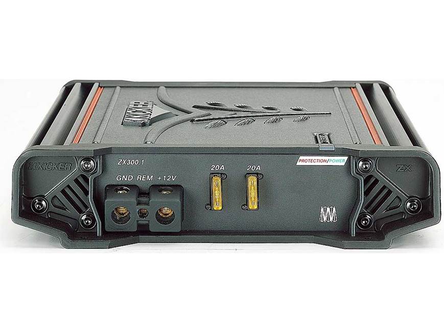 Kicker ZX300.1 Mono subwoofer amplifier 300 watts RMS x 1 at 2