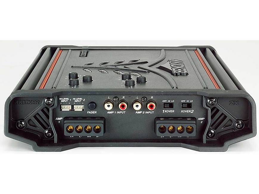 Kicker ZX350.4 4-channel car amplifier 60 watts RMS x 4 at Crutchfield