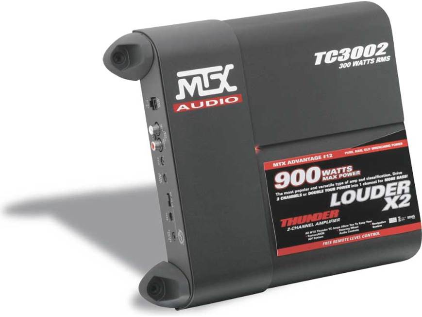 MTX Thunder TC3002 2-channel car amplifier 75 watts RMS x 2 at