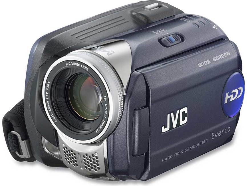 JVC GZ-MG57 Hard disk drive camcorder at Crutchfield