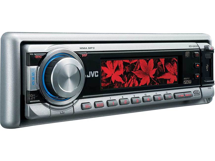 JVC KD-G820 CD receiver with MP3/WMA playback at Crutchfield