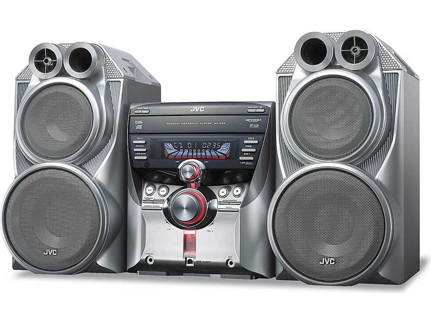 JVC MX-C55J 3-CD/AM/FM shelf system with USB connection at Crutchfield