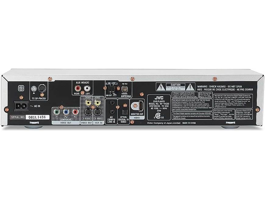 JVC TH-C50 5-disc DVD home theater system with USB input and video