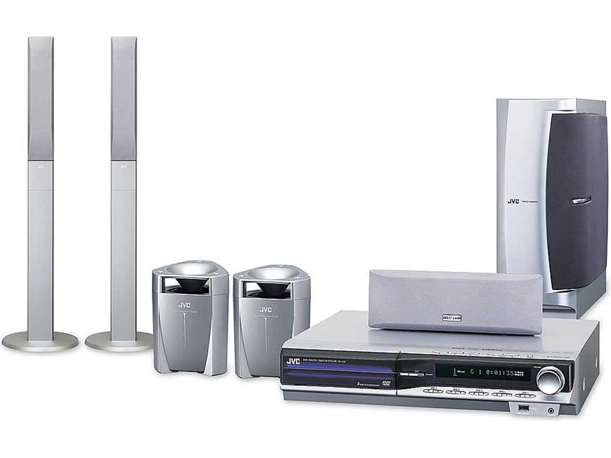 JVC TH-C50 5-disc DVD home theater system with USB input and video