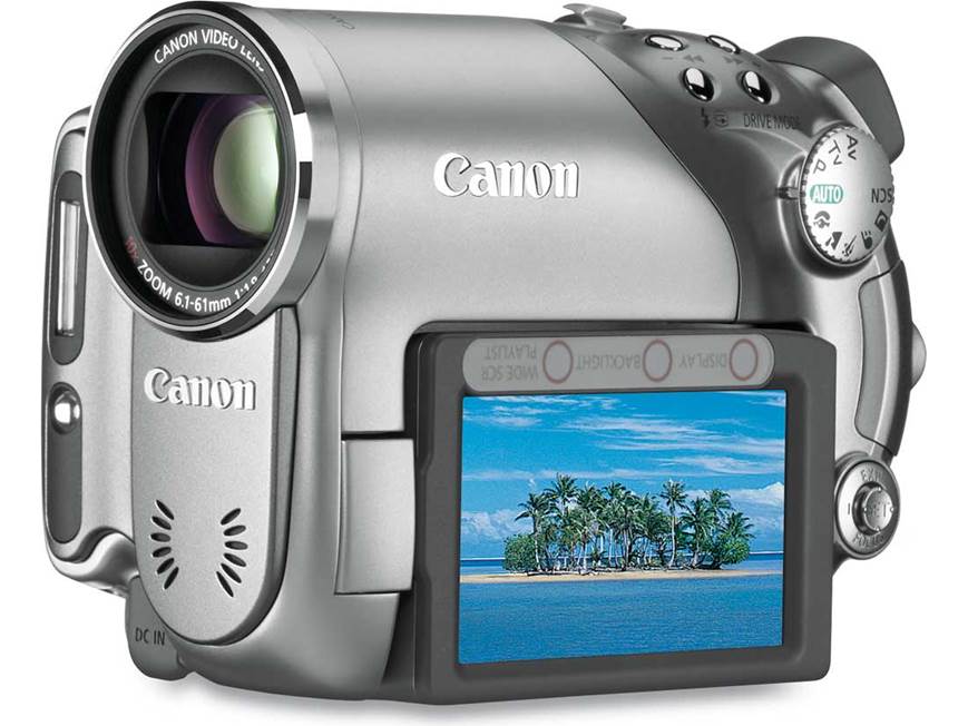 Canon DC40 DVD camcorder at Crutchfield