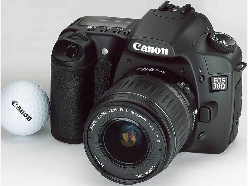 Canon EOS 30D Kit 8.2-megapixel digital SLR camera with 18-55mm