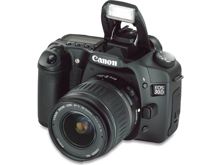 Canon EOS 30D Kit 8.2-megapixel digital SLR camera with 18-55mm