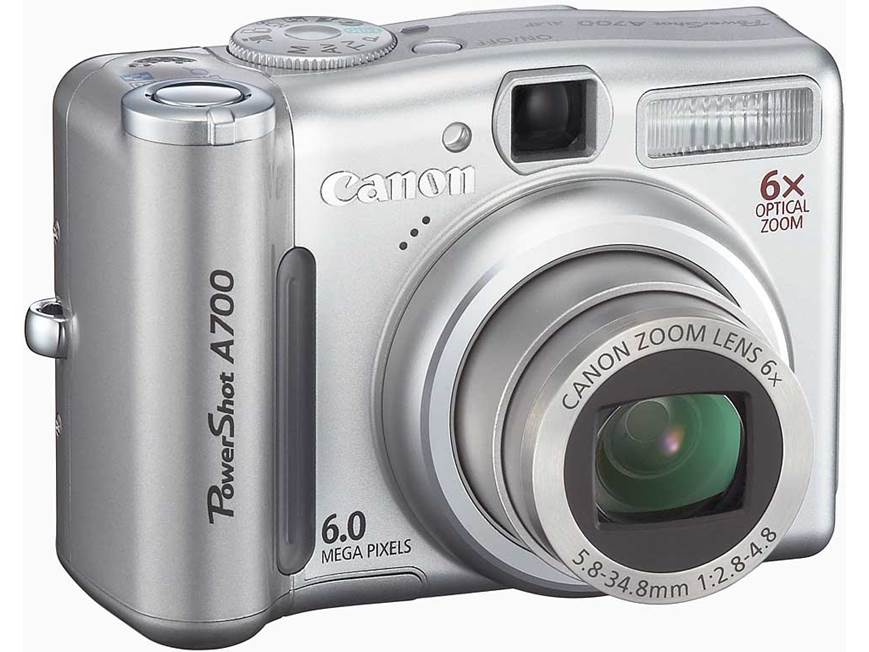 Canon PowerShot A700 6-megapixel digital camera at Crutchfield