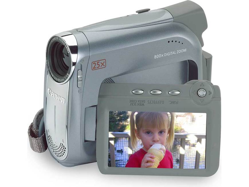 Canon ZR500 Mini DV digital camcorder at Crutchfield