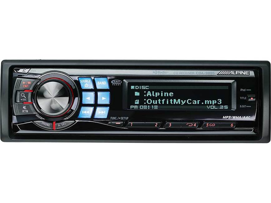 Alpine CDA-9885 CD receiver at Crutchfield