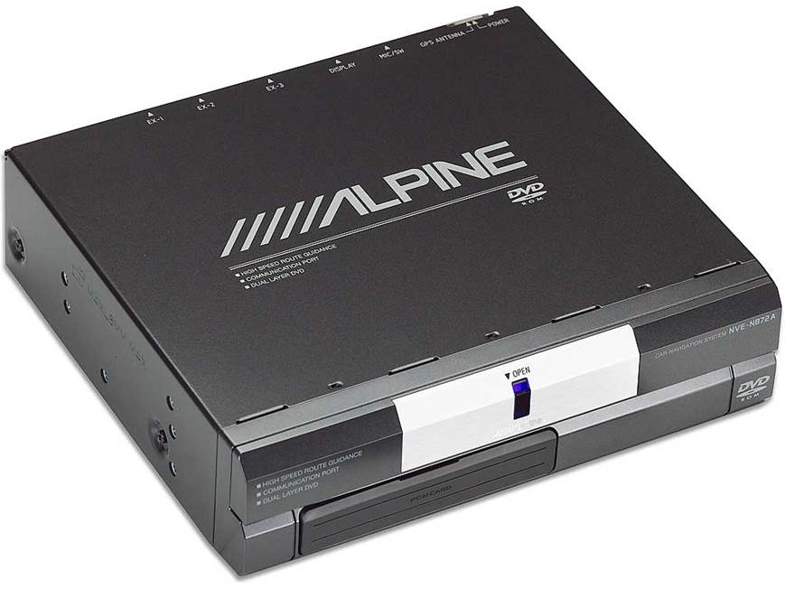 カーナビ ALPINE EX8 Car Navigation System junk Alpine NVE-N872A In-car navigation system at Crutchfield