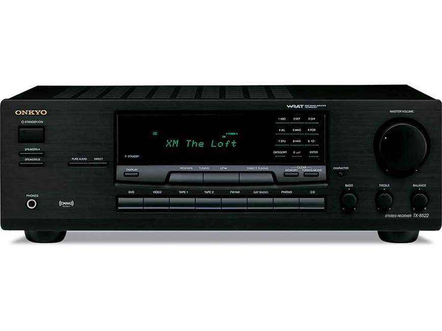 Onkyo TX-8522 XM Ready stereo receiver at Crutchfield