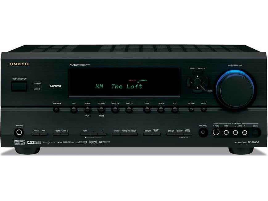 Onkyo TX-SR604 (Black) XM Ready home theater receiver (Black) at