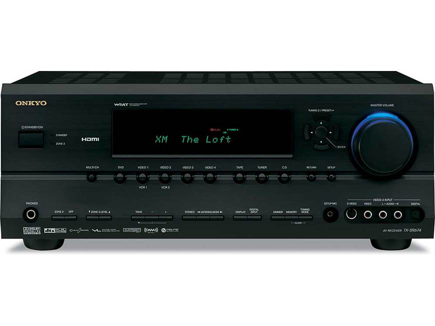 Onkyo TX-SR674 (Black) XM Ready home theater receiver with HDMI