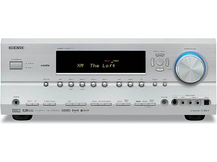 Onkyo TX-SR674 (Black) XM Ready home theater receiver with HDMI
