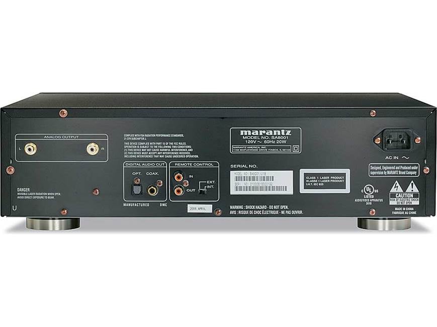 Marantz SA8001 Stereo SACD/CD player at Crutchfield