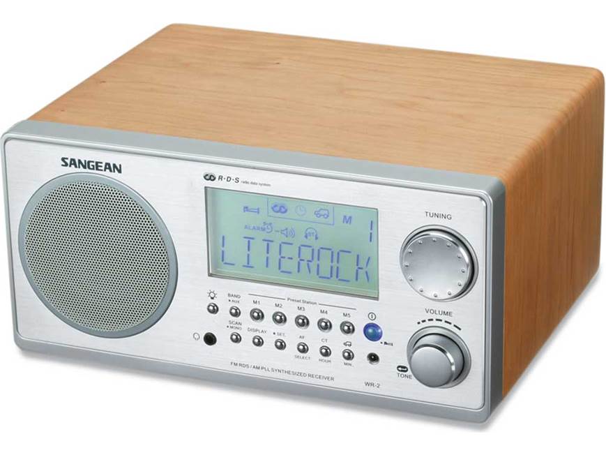 Sangean WR-2 Table Radio (Walnut) (Walnut) at Crutchfield