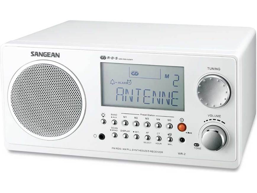 Sangean WR-2 Table Radio (Black) (Black) at Crutchfield