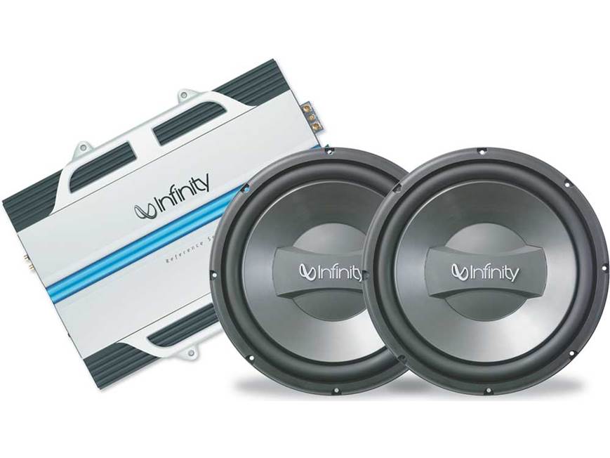 Infinity Reference Bass Package 611a mono subwoofer amplifier Two
