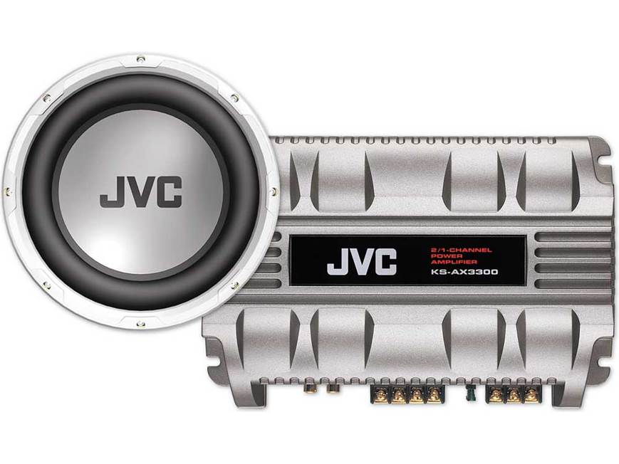 JVC Bass Package KS-AX3300 2-channel amplifier CS-GD4300 12