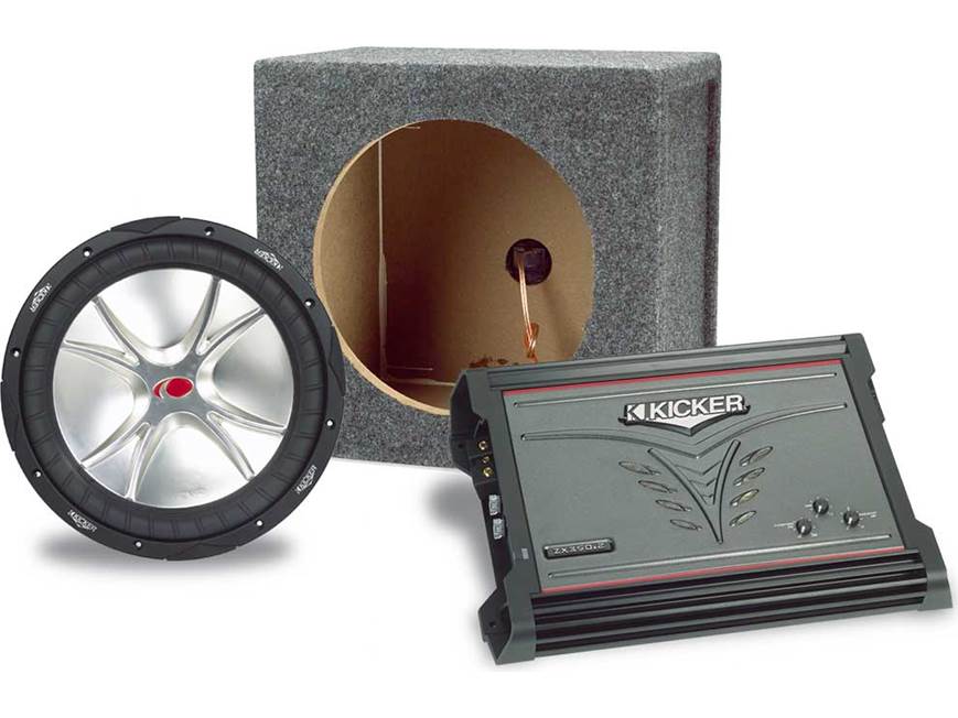 Kicker Bass Package Kicker ZX350.2 2-channel amplifier CompVR