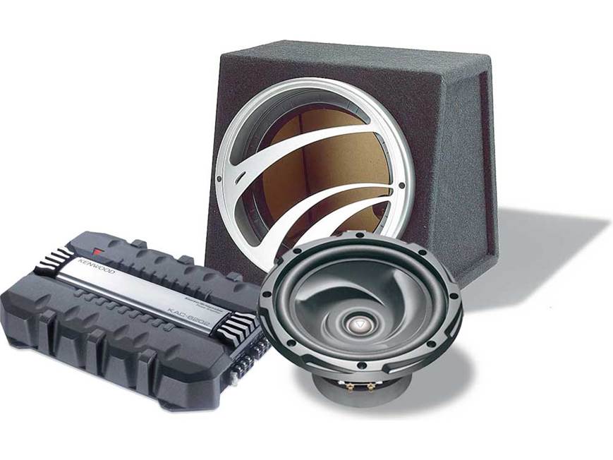 Kenwood Bass Package KAC-6202 2-channel amplifier KFC-W2510 10