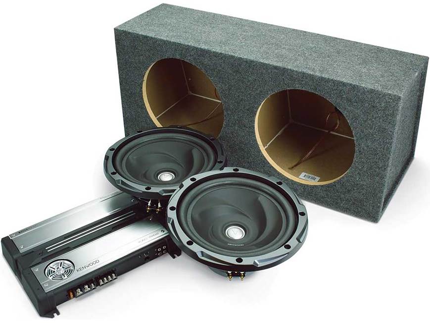 Kenwood Bass Package KAC-7202 2-channel amplifier Two KFC-W3010 12