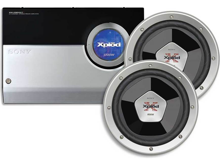 Sony Bass Package XM-2002GTR 2-channel amplifier Two XS-L100P5H 10