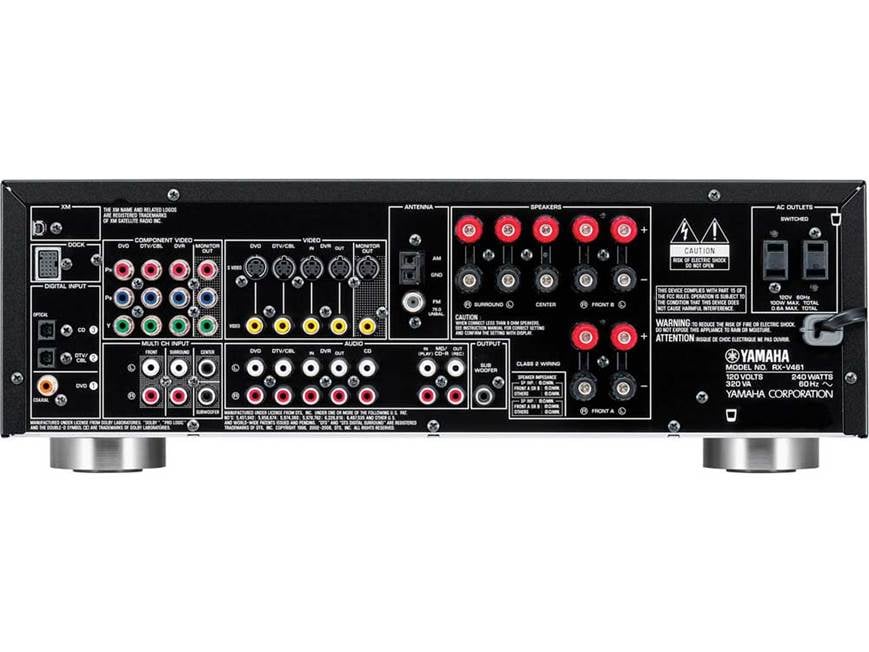 Yamaha RX-V461 XM Ready home theater receiver at Crutchfield