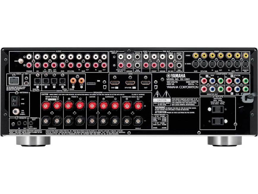 Yamaha RX-V661 Home theater receiver with HDMI switching at