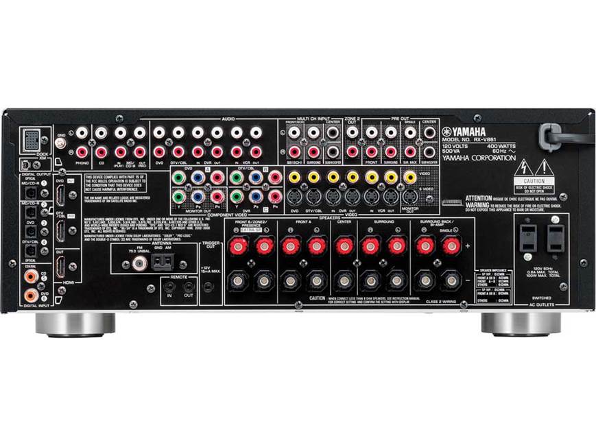 Yamaha RX-V861 Home theater receiver with HDMI switching and video