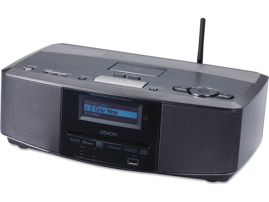 Denon S-52 Wi-Fi® tabletop radio with CD player and built-in iPod