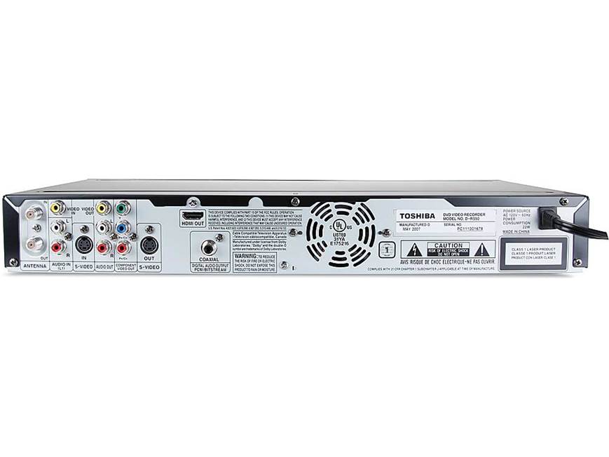 新品TOSHIBA Broadcasting Satellite Tuner Toshiba D-R550 DVD recorder with built-in digital TV tuner and DVD