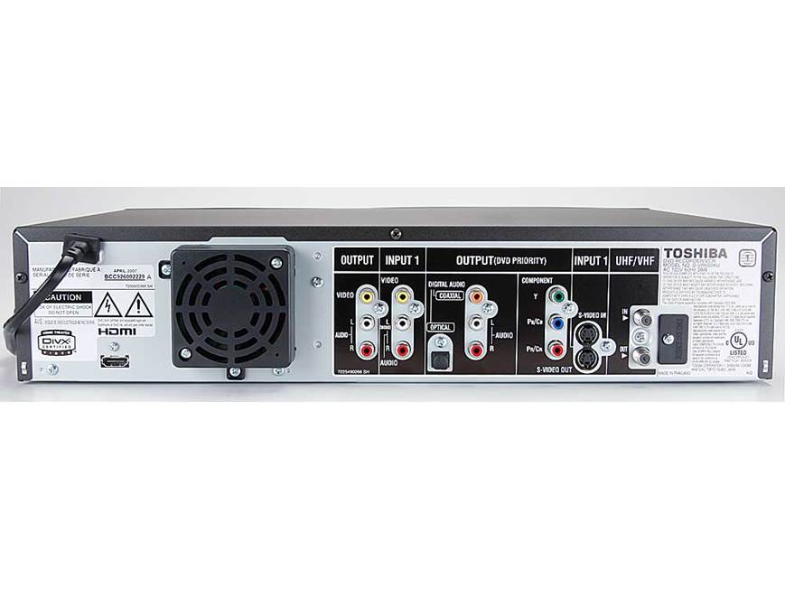 Toshiba D-VR650 DVD recorder/VCR combo with built-in digital TV