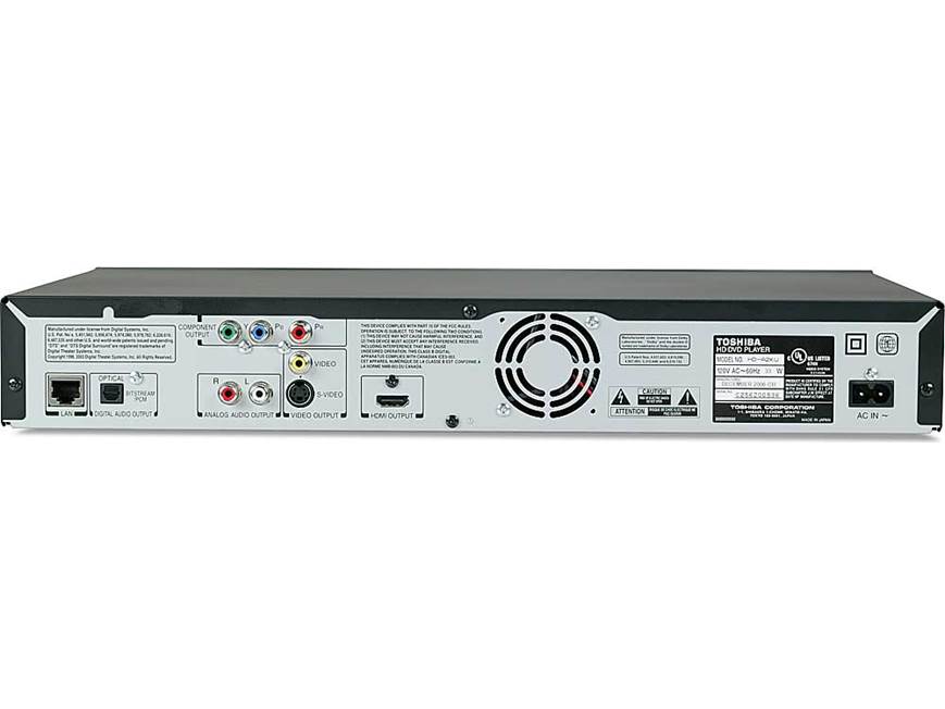 Toshiba HD-A2 HD DVD high-definition player at Crutchfield