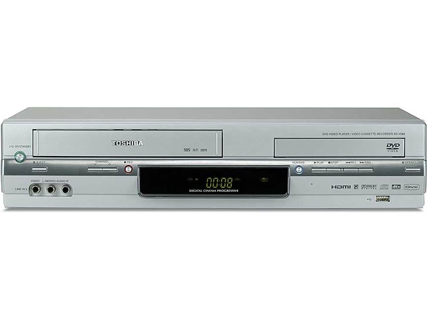 Toshiba SD-V594 DVD/VCR combo with DVD upconversion and front