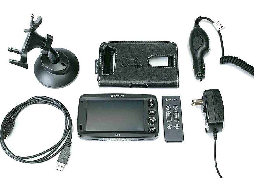 Navman N60i Portable car navigator with built-in digital camera at
