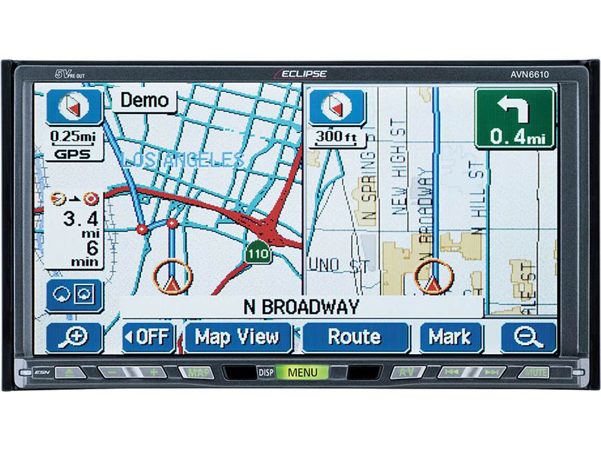 Eclipse AVN6610 In-dash DVD receiver/navigation system at Crutchfield