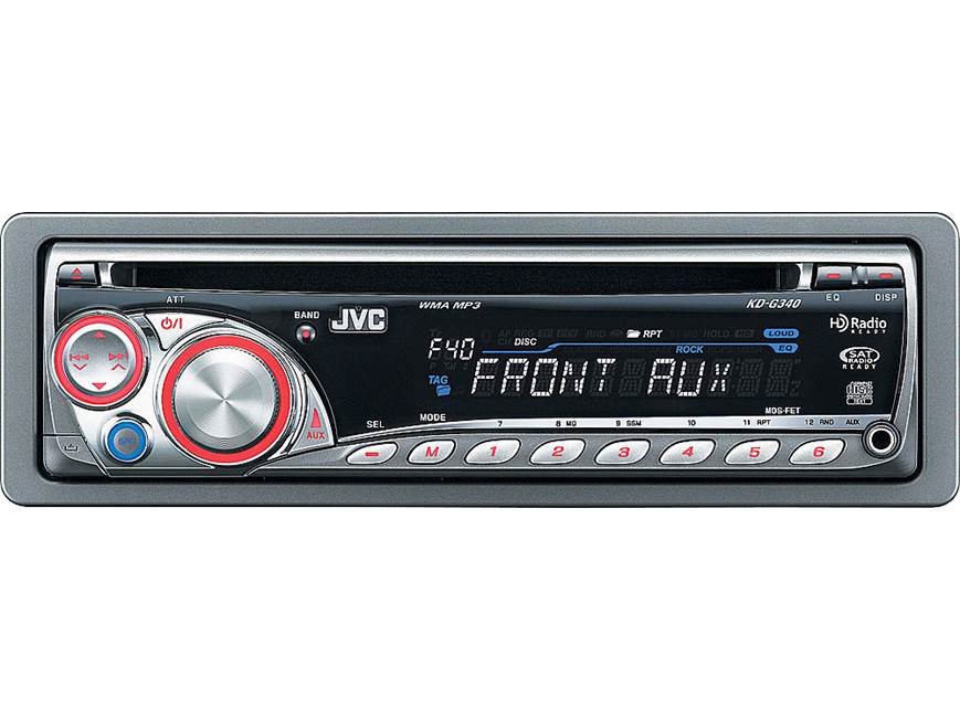 JVC Bluetooth FMラジオCD複合デッキ JVC KD-G340 CD receiver at Crutchfield