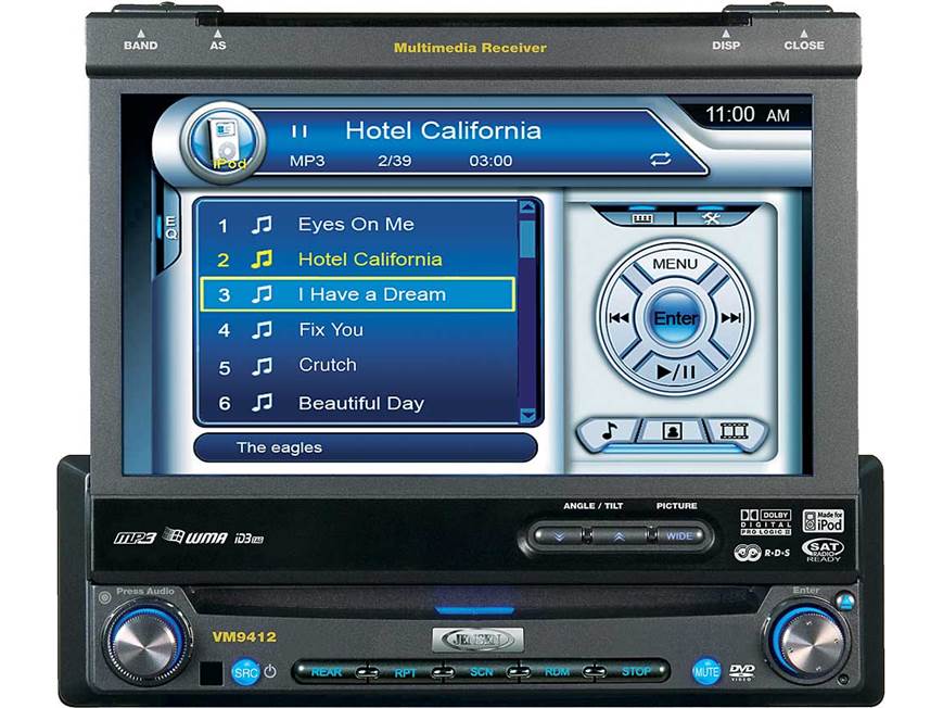 Jensen VM9412 DVD receiver at Crutchfield
