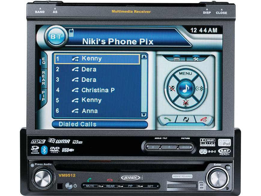 Jensen VM9512 DVD receiver at Crutchfield