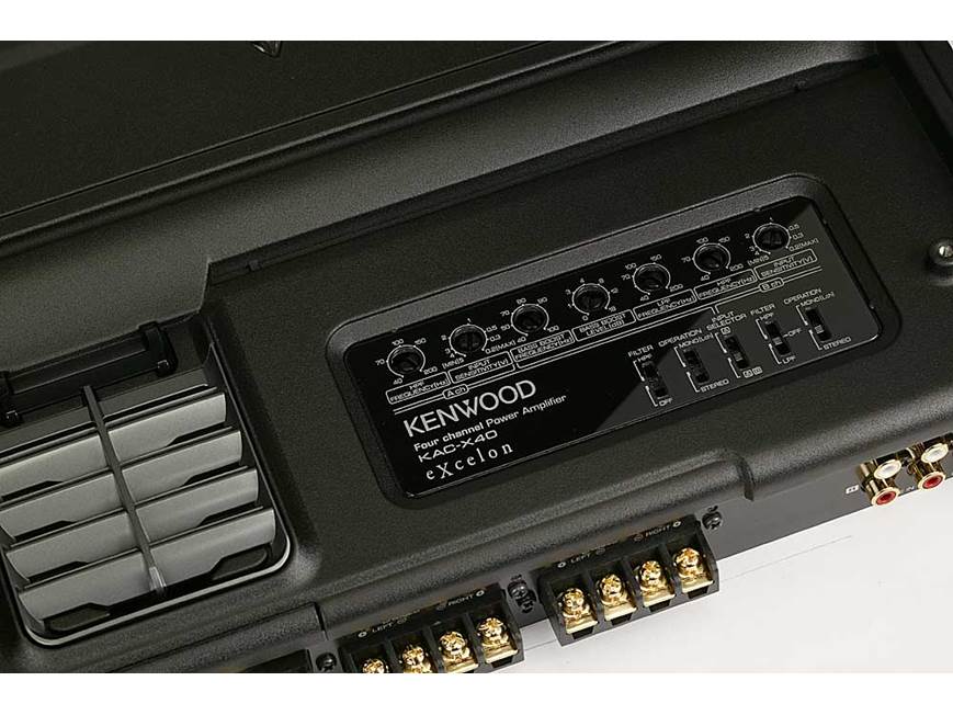 Kenwood Excelon KAC-X40 4-channel car amplifier 70 watts RMS x 4