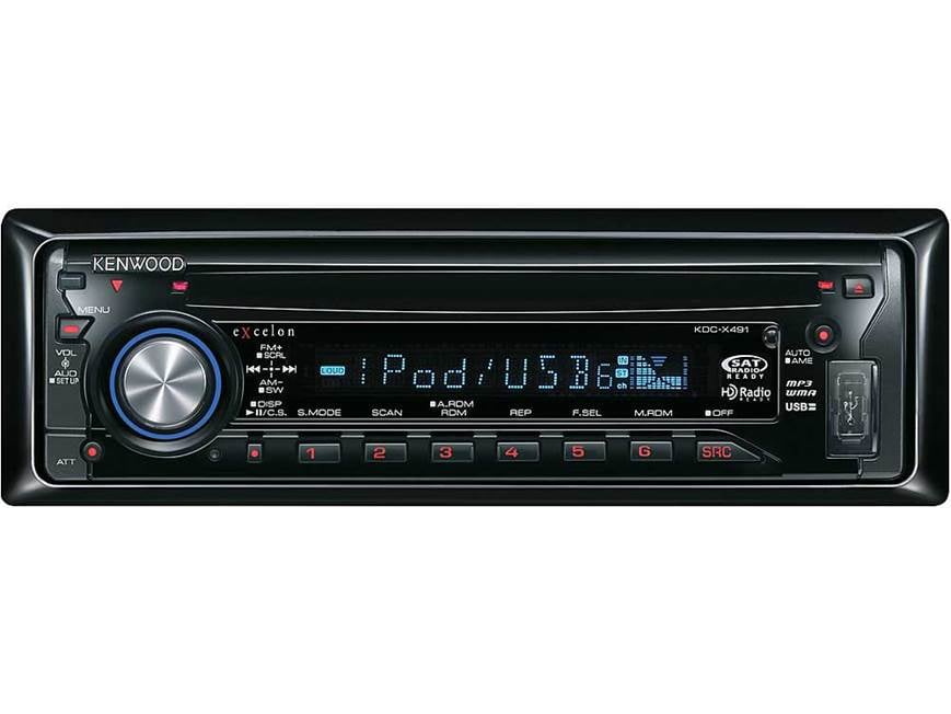 Kenwood Excelon KDC-X491 CD receiver with MP3, WMA, & AAC playback