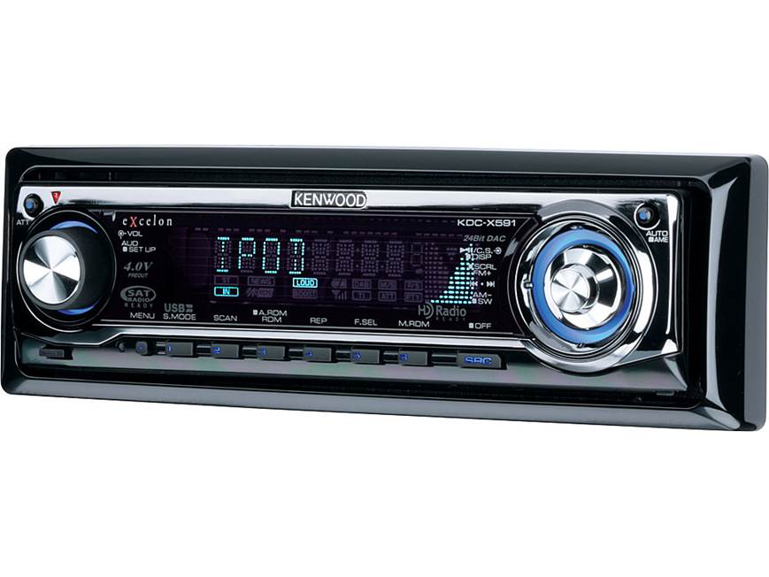 Kenwood Excelon KDC-X591 CD receiver with MP3/WMA/AAC playback at