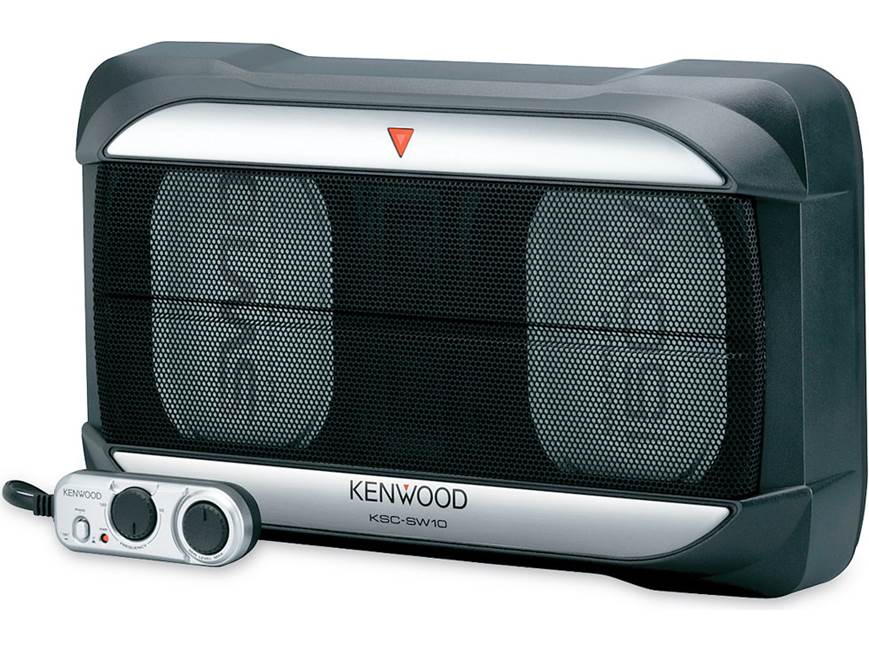 【未使用】KENWOOD KSC-SW10 サブウーファー Kenwood KSC-SW10 Compact powered subwoofer at Crutchfield