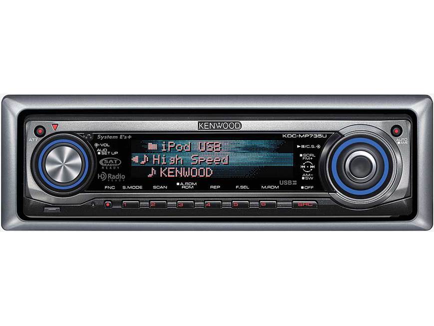 Kenwood KDC-MP735U CD receiver at Crutchfield